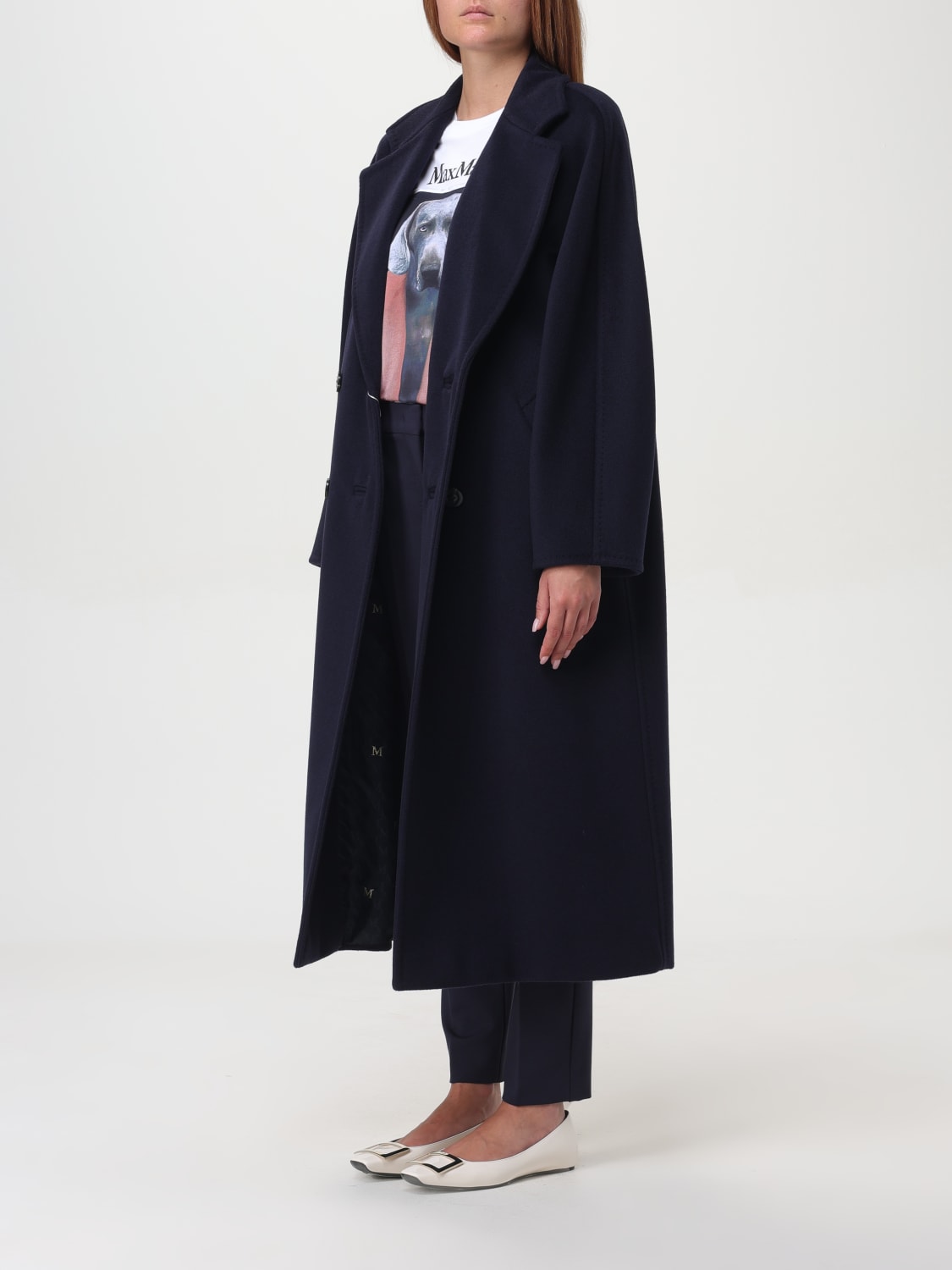 Giglio Cappotto di lana a doppiopetto Max Mara Smaltimento dello stoccaggio