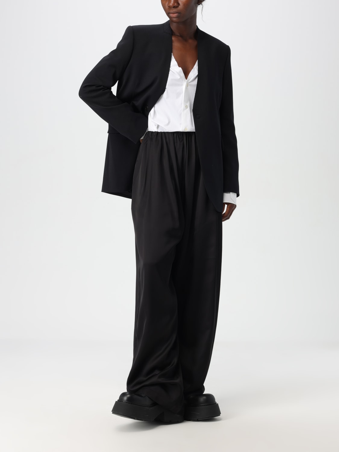 Giglio Pantalone MM6 Maison Margiela in viscosa Offerta temporanea