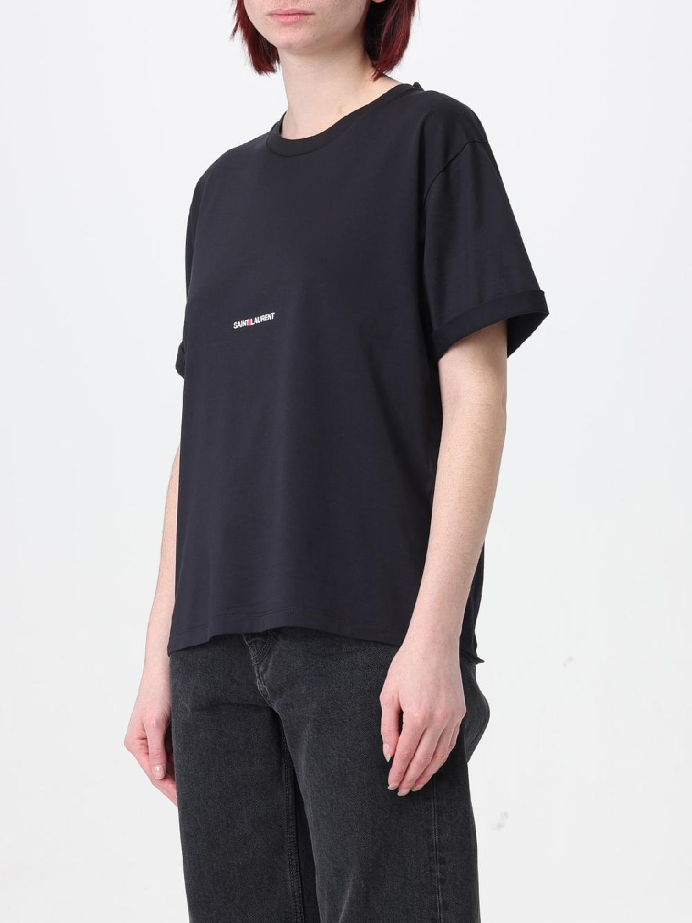 Giglio T-shirt basic Saint Laurent con logo Offerte esclusive
