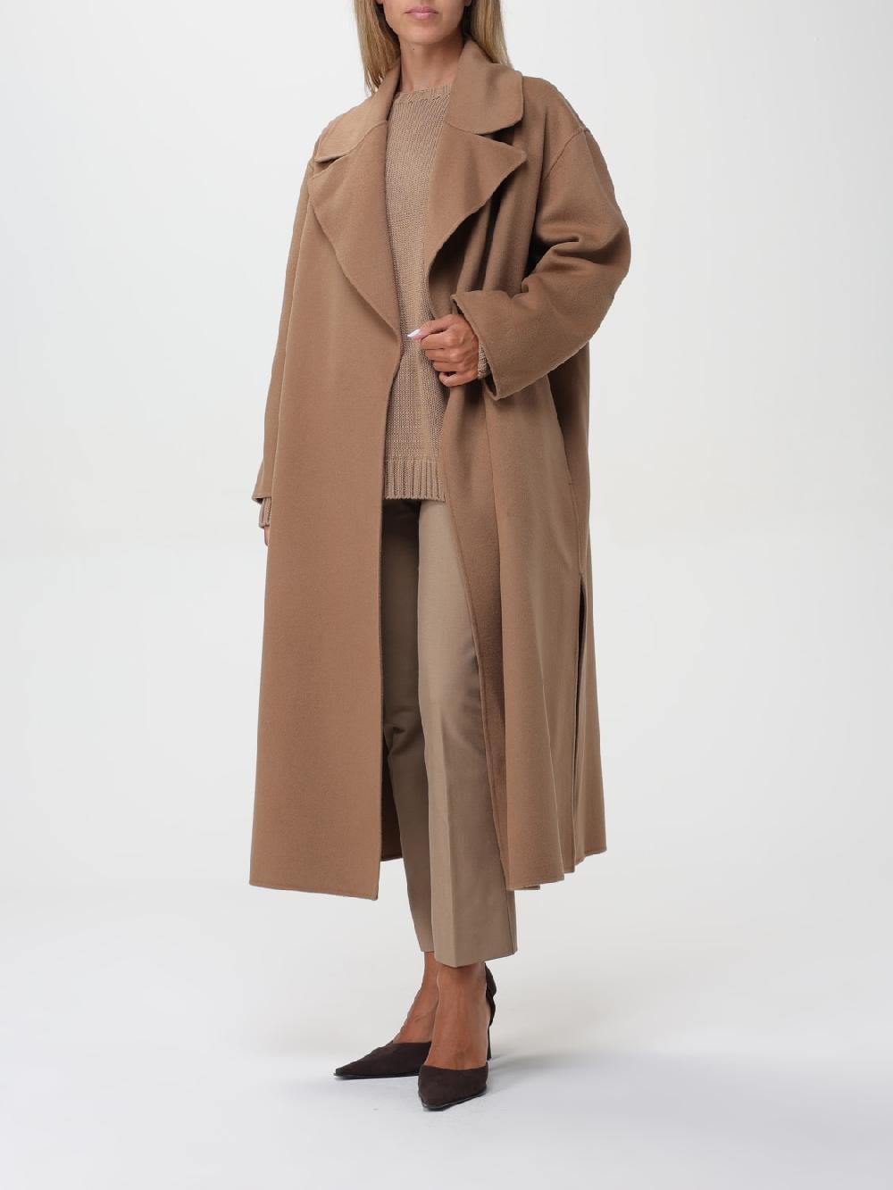 Giglio Cappotto a vestaglia in lana vergine Max Mara Enormi risparmi