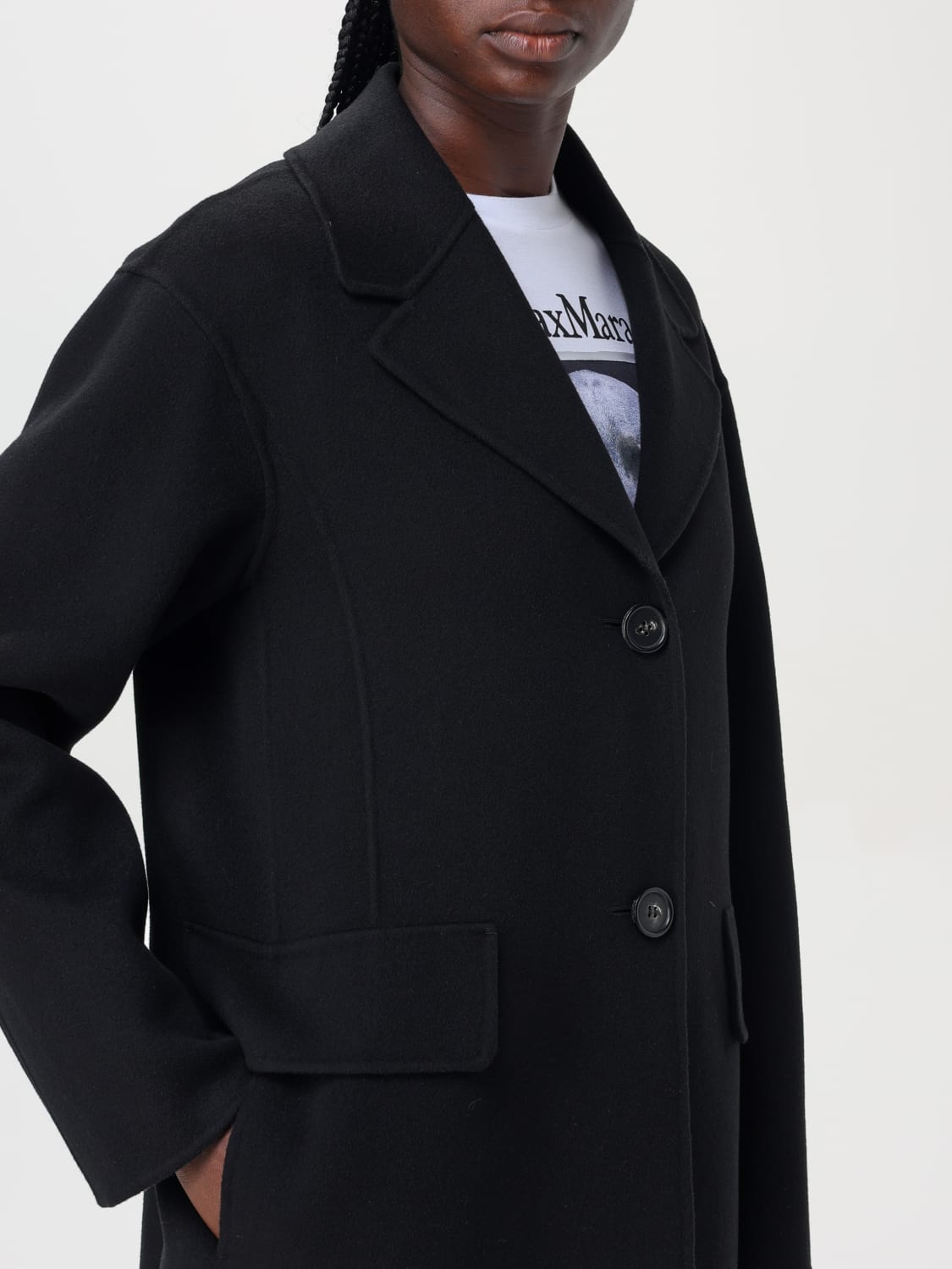 Giglio Cappotto di lana 's Max Mara Sostegno trimestrale