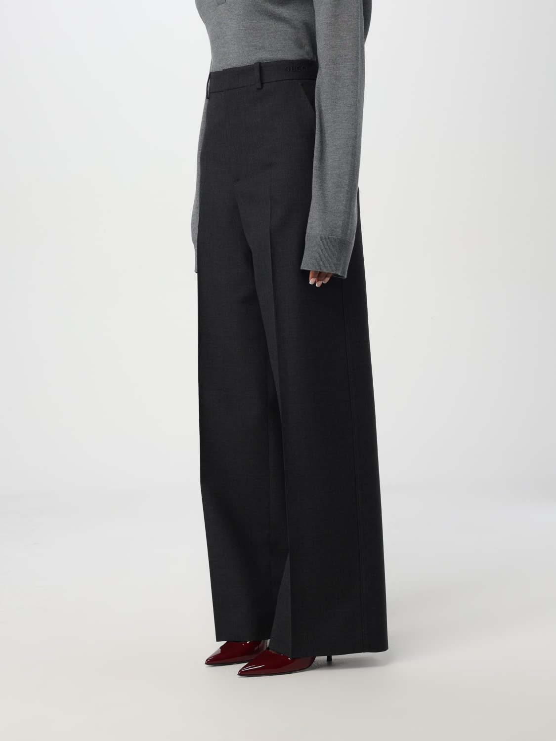 Giglio Pantalone Gucci in lana Saldi Di Fabbrica