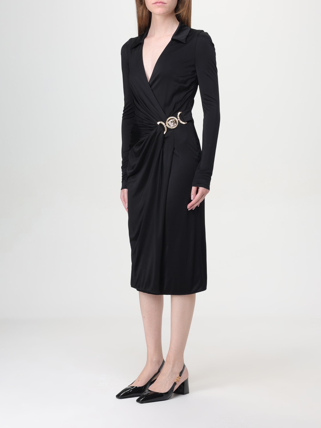 Giglio Abito Medusa Versace in viscosa Online Outlet
