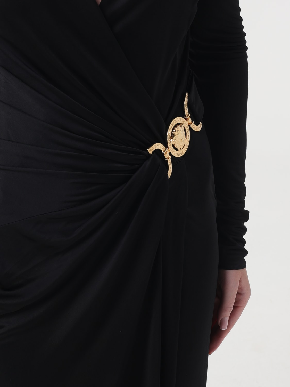 Giglio Abito Medusa Versace in viscosa Online Outlet