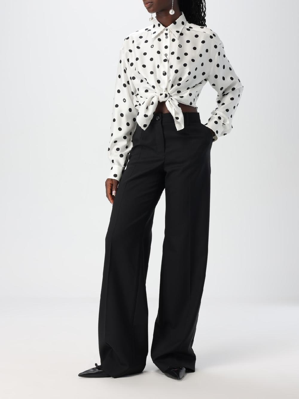 Giglio Camicia Dolce & Gabbana in seta a pois Pezzi Unici