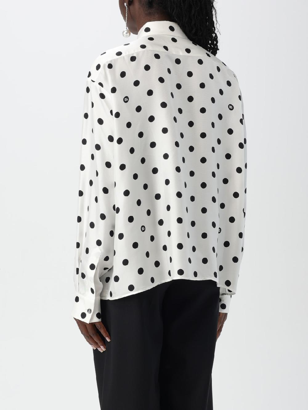 Giglio Camicia Dolce & Gabbana in seta a pois Pezzi Unici