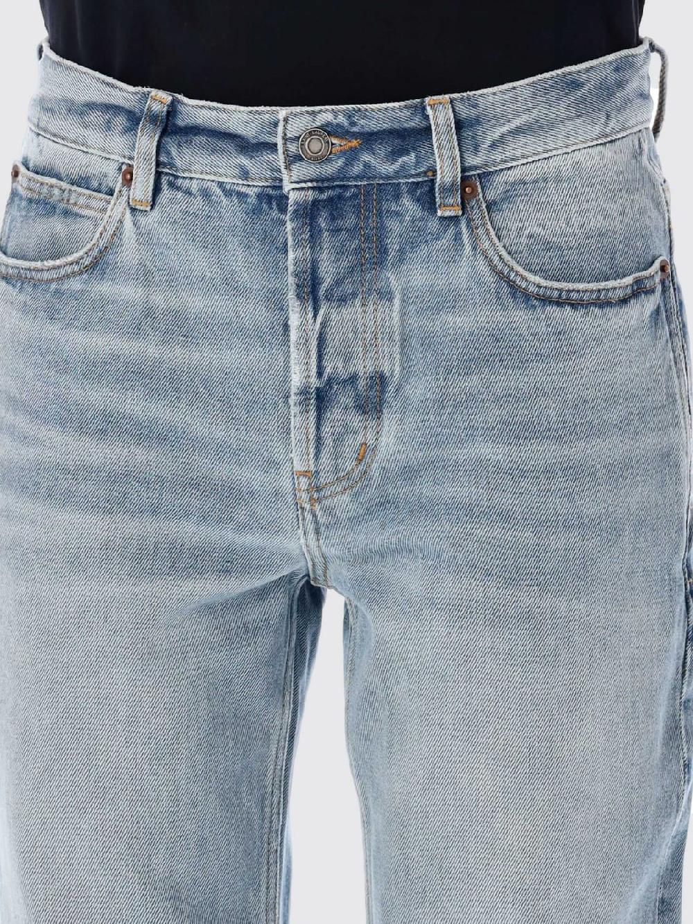 Giglio Jeans Saint Laurent in denim di cotone Vendita Economica