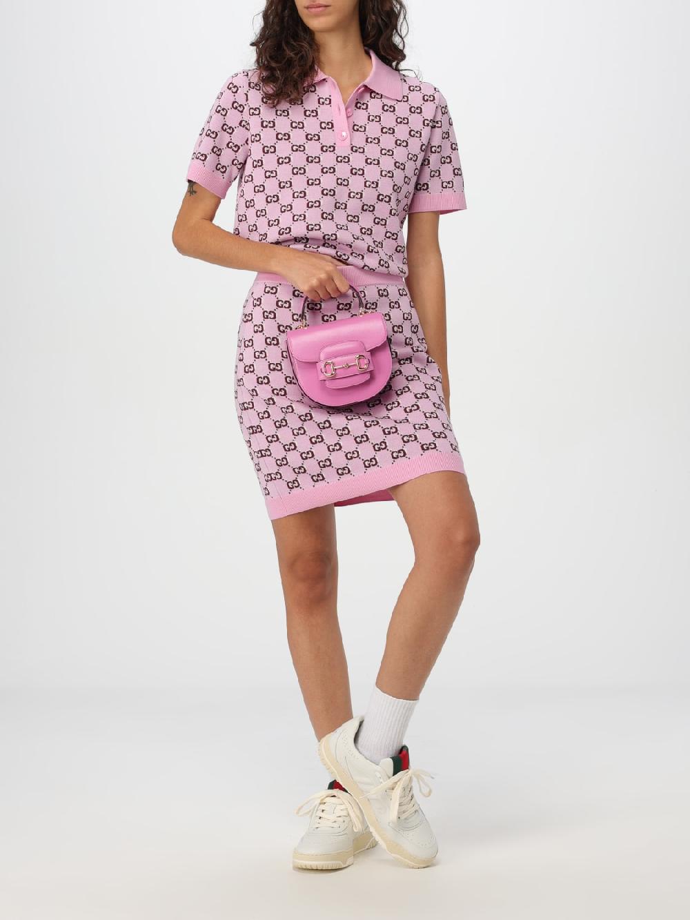 Giglio Gonna Gucci in lana con monogram GG In Saldo