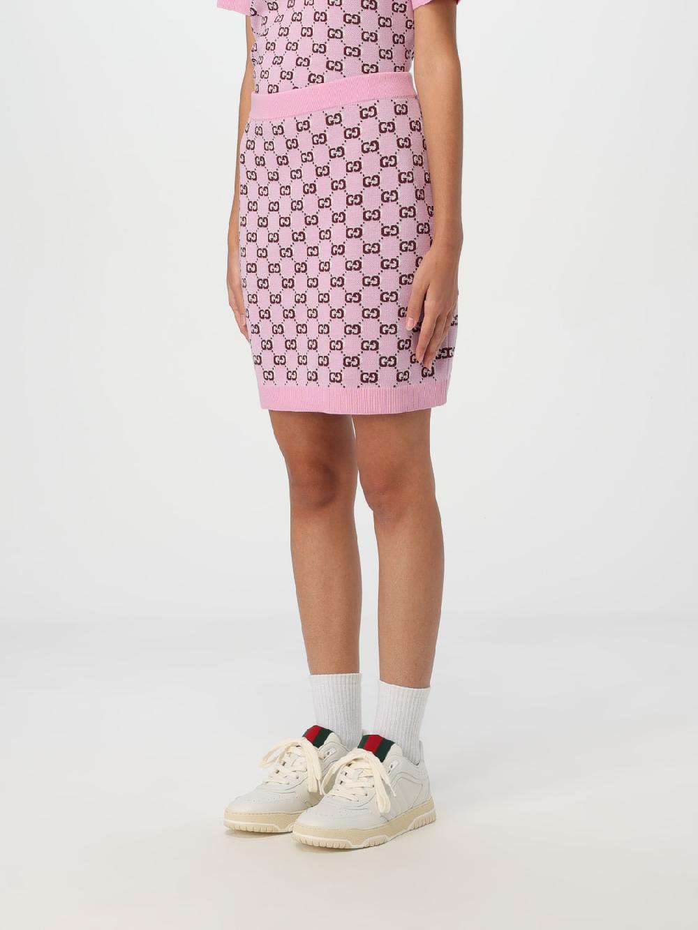Giglio Gonna Gucci in lana con monogram GG In Saldo