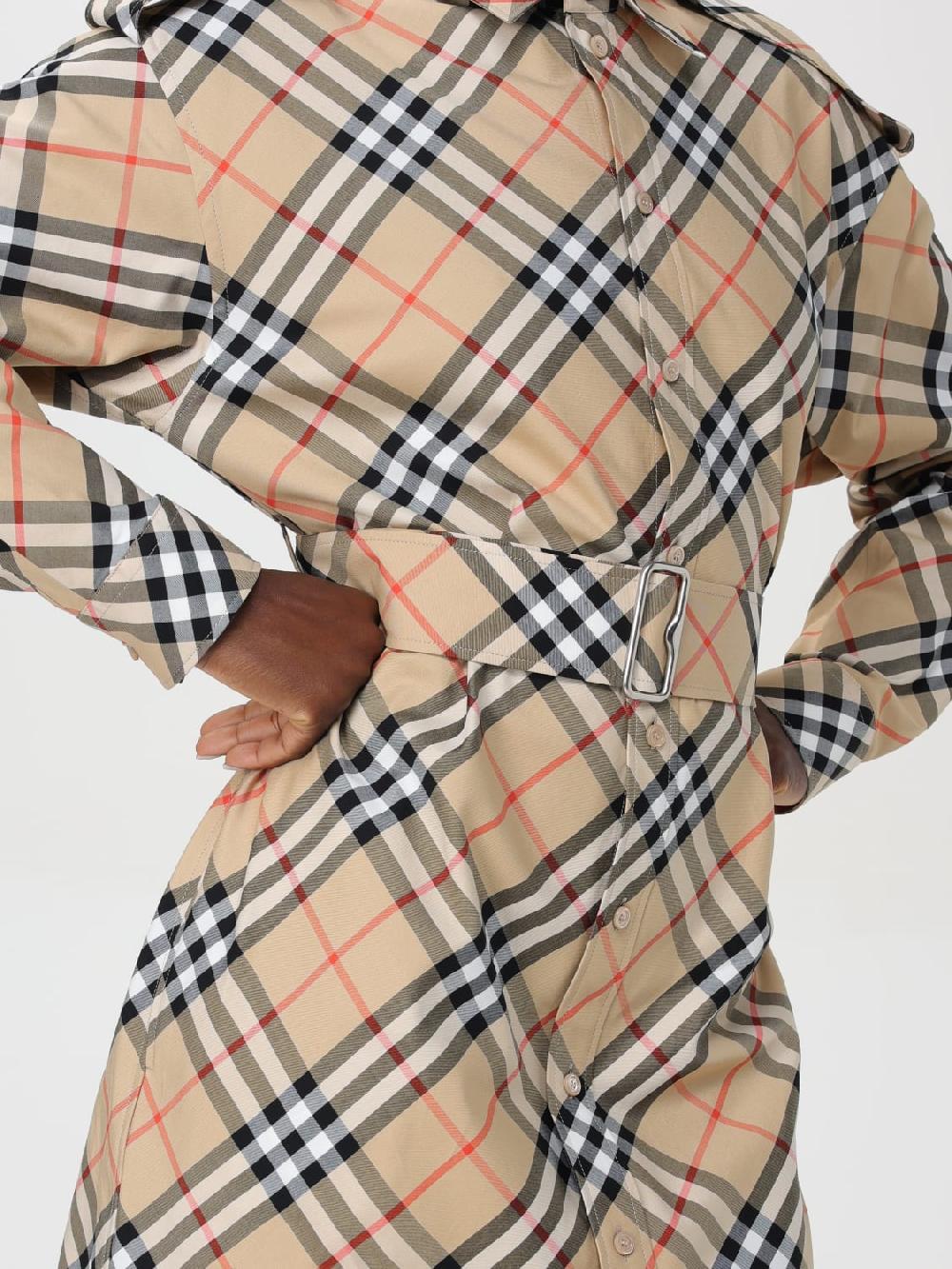 Giglio Abito di cotone check Burberry Prezzo di fabbrica