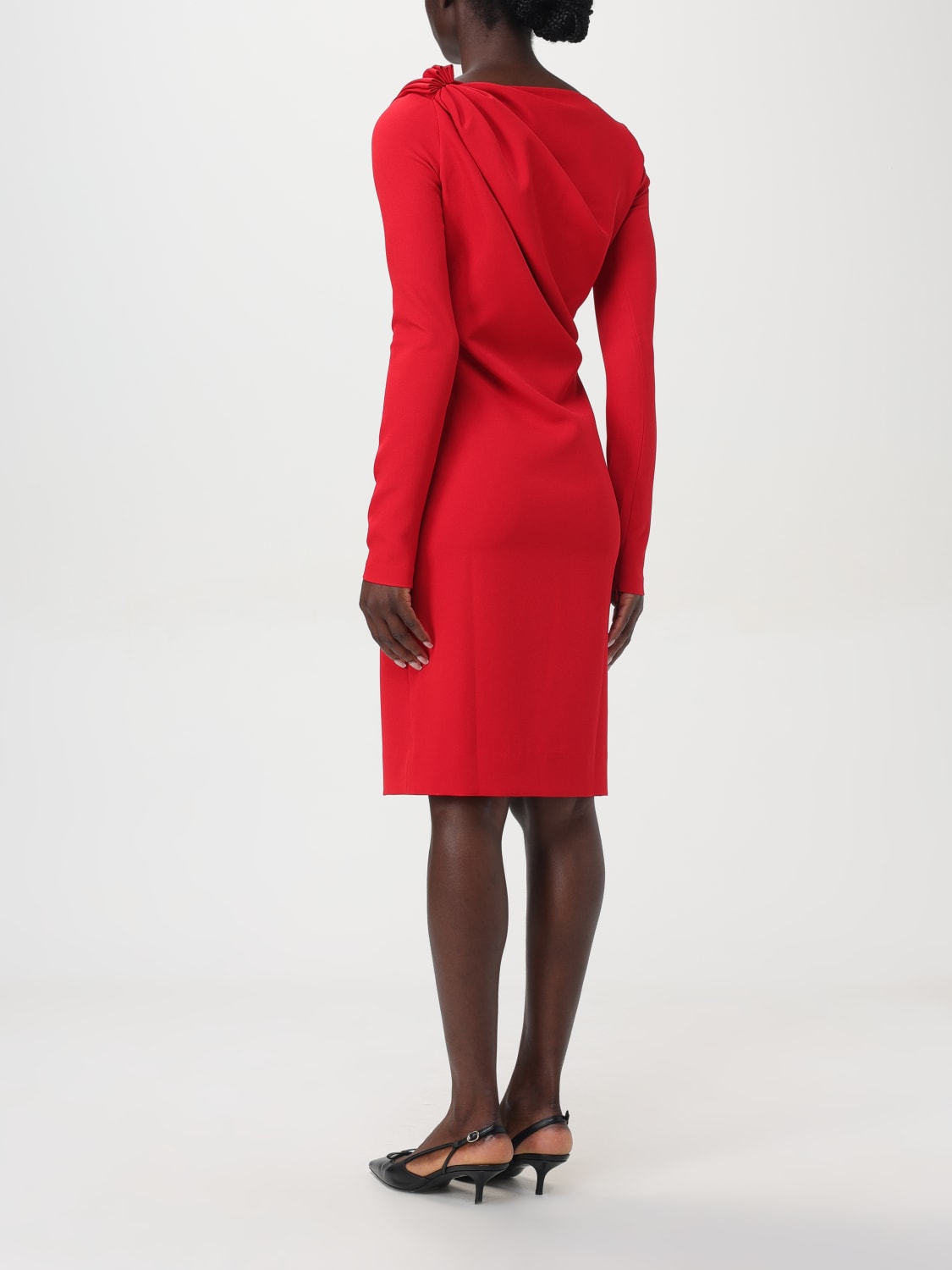 Giglio Abito a v drappeggiato Jw Anderson Cyber Monday